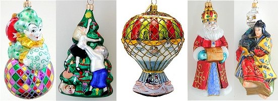 European Blown Glass Ornaments
